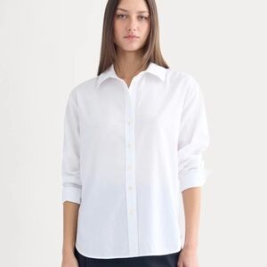 NWT EVERLANE Everyday Shirt In Silky Cotton